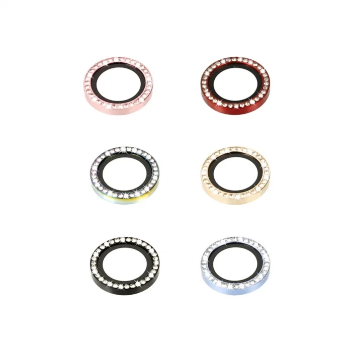 İphone 14 Diamond Kamera Lens - Kırmızı