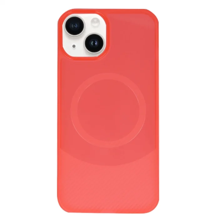 İphone 14 Kılıf Maya Karbon Kapak - Kırmızı