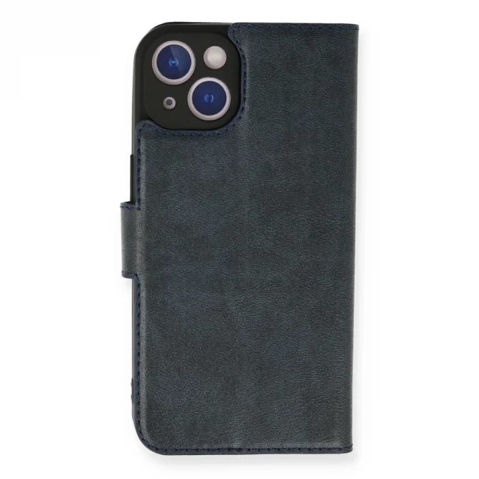 İphone 14 Kılıf Trend S Plus Kapaklı Kılıf - Lacivert