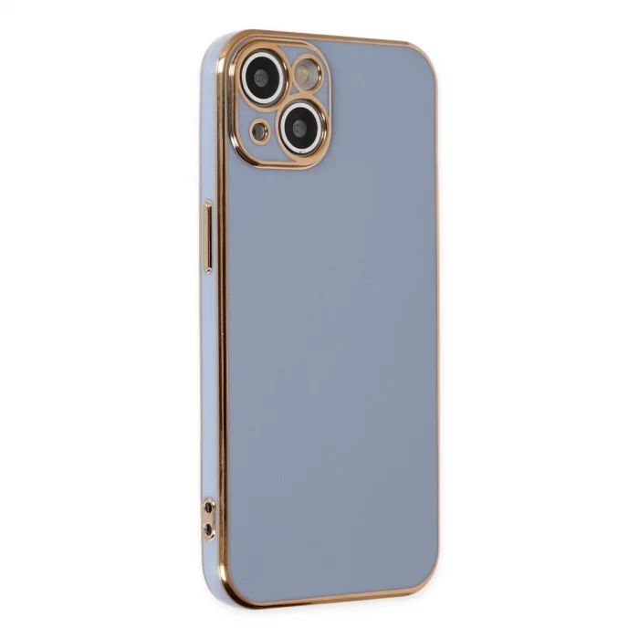 İphone 14 Kılıf Volet Silikon - Mavi