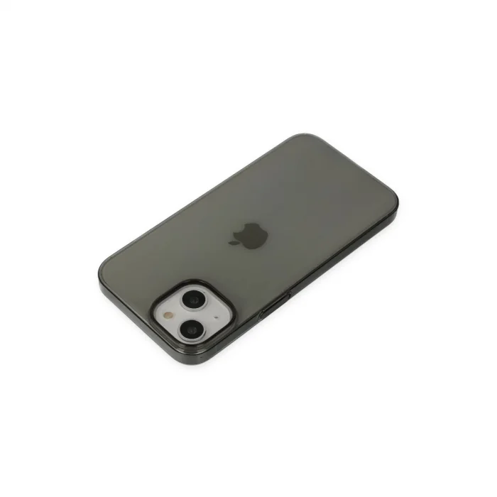 İphone 14 Plus Kılıf Pc Sert Şeffaf Kapak - Siyah