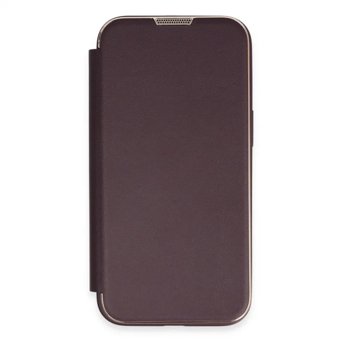 İphone 14 Pro Kılıf Dolpin Kapaklı - Derin Mor