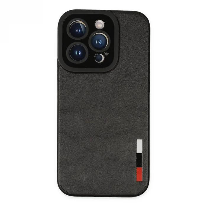 İphone 14 Pro Kılıf Loop Deri Silikon - Siyah