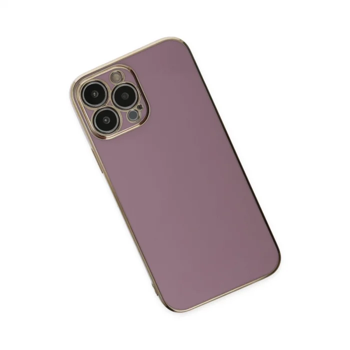 İphone 14 Pro Kılıf Volet Silikon - Mor