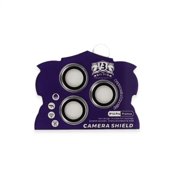 İphone 14 Pro Max Bilvis Titan Kamera Lens - Gümüş