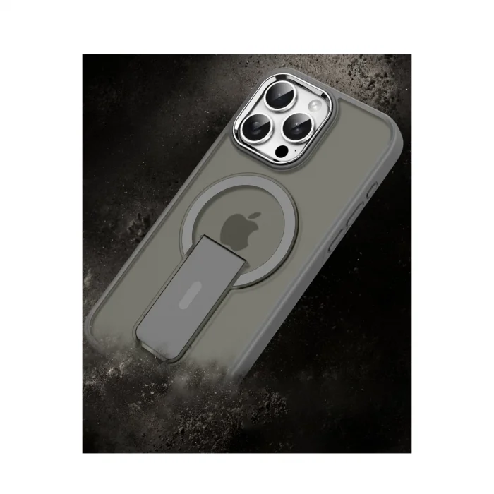 İphone 14 Pro Tork Magsafe Standlı Kapak - Siyah