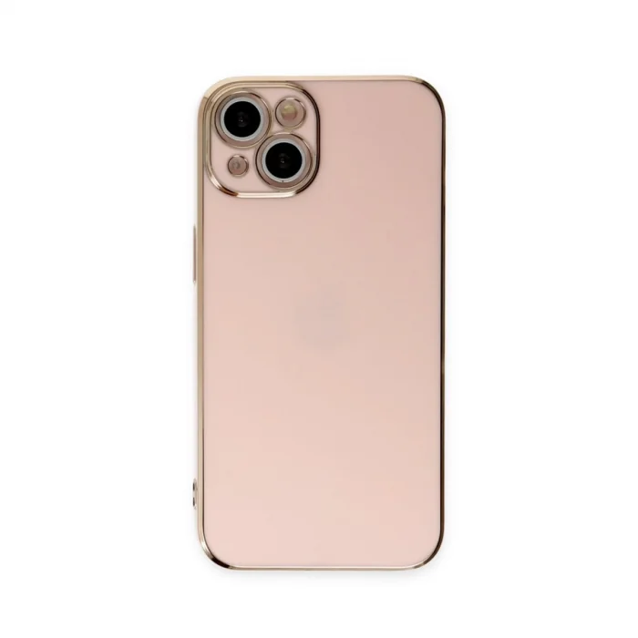 İphone 15 Kılıf Volet Silikon - Pembe