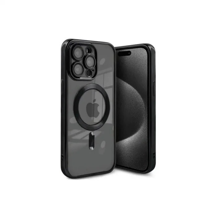 İphone 15 Pro Max Kılıf Kross Magneticsafe Kapak - Siyah