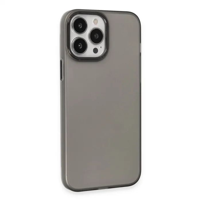 İphone 15 Pro Max Kılıf Modos Metal Kapak - Siyah