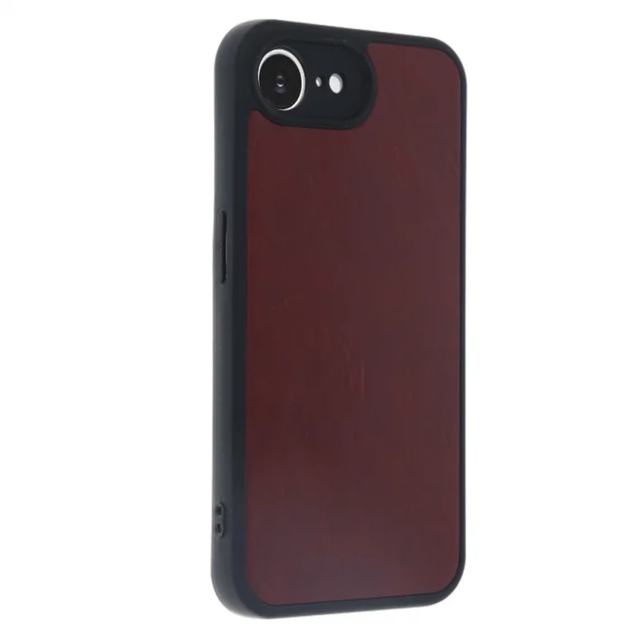 İphone 16e Kılıf Aras Deri Kapak - Bordo