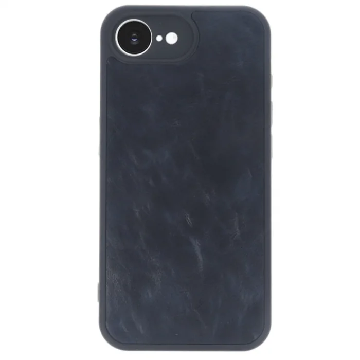 İphone 16e Kılıf Aras Deri Kapak - Lacivert