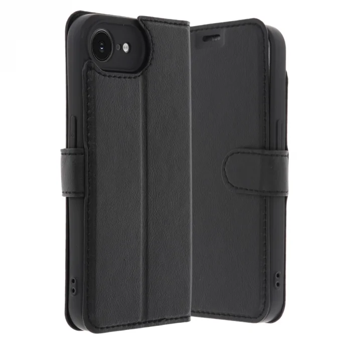 İphone 16e Kılıf Trend S Plus Kapaklı Kılıf - Siyah