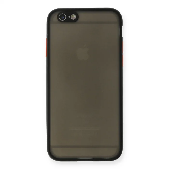İphone 6 Kılıf Montreal Silikon Kapak - Siyah