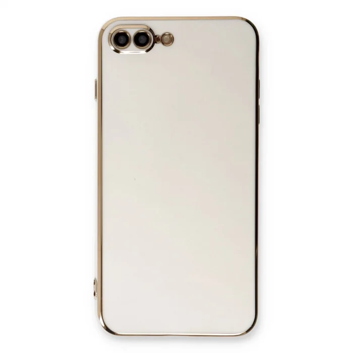 İphone 7 Plus Kılıf Volet Silikon - Beyaz