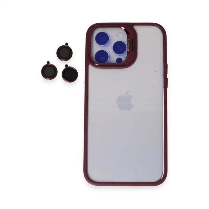 Joko İphone 14 Pro Kılıf Roblox Lens Standlı Kapak - Bordo