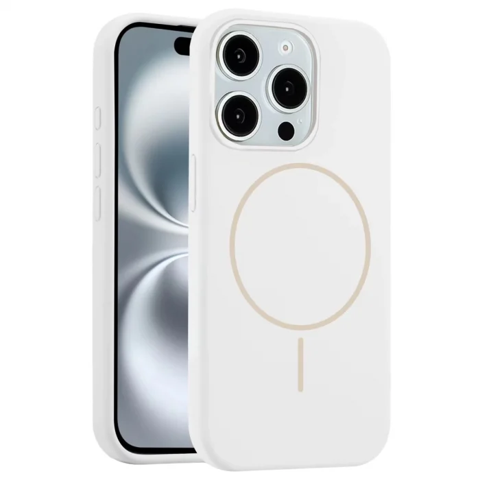 Joko İphone 15 Pro Max Kılıf Jully Magsafe Kapak - Beyaz