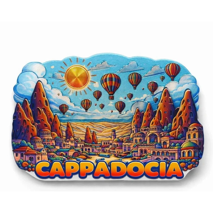 Kapadokya Temalı Silikon Buzdolabı Magneti Alk5048
