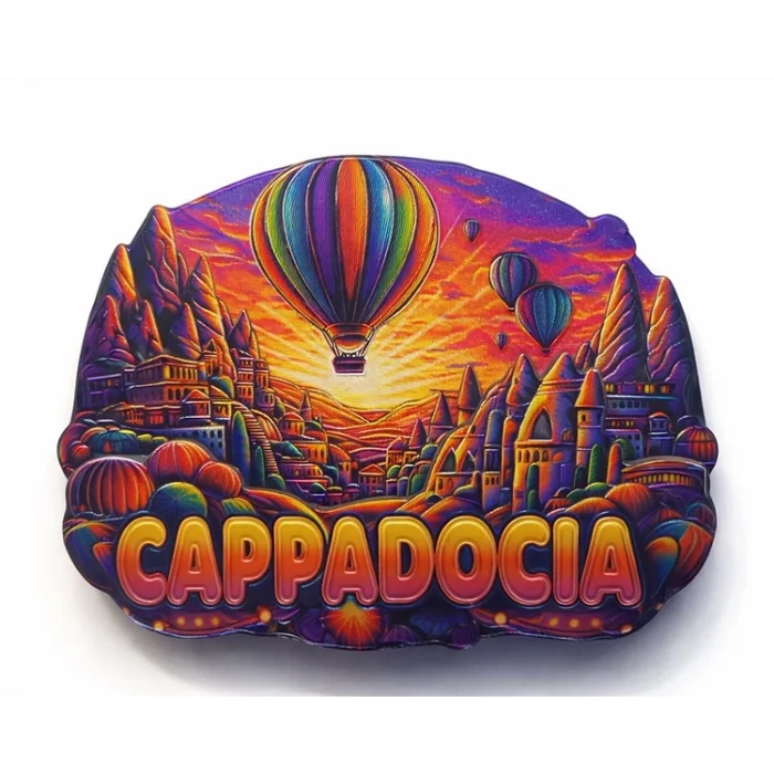 Kapadokya Temalı Silikon Buzdolabı Magneti Alk5050