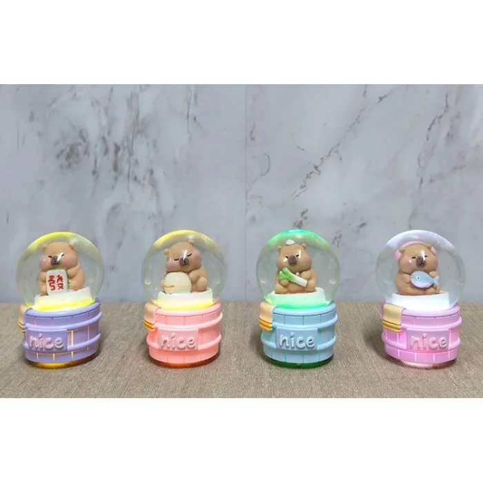 Kapibara Tasarımlı Işıklı Kar Küresi Alk5022