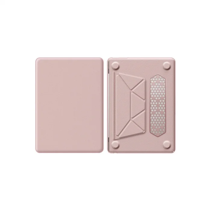 Macbook Air 15 2024 Macbook Deri Kapak - Pembe