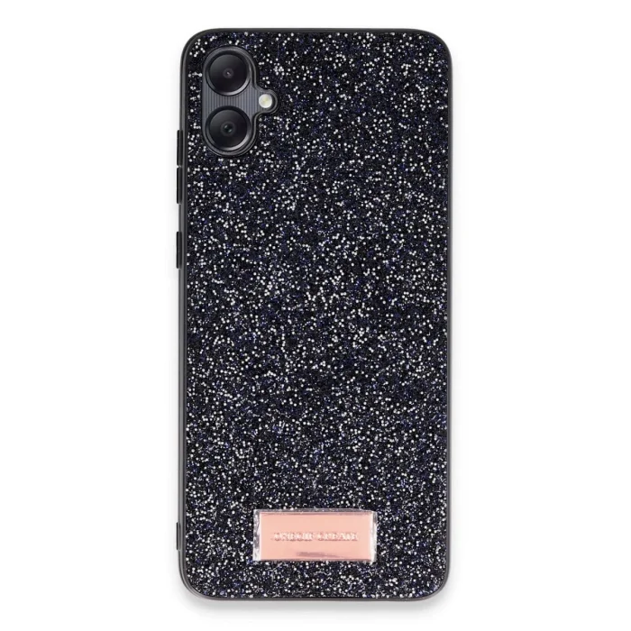 Onegif Samsung Galaxy A05 Bright Simli Kapak - Siyah