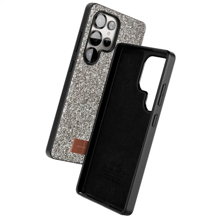 Onegif Samsung Galaxy S25 Ultra Bright Simli Kapak - Gold