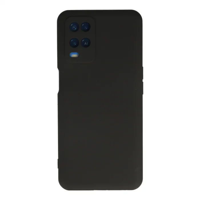 Oppo A54 4g Kılıf Nano İçi Kadife Silikon - Siyah