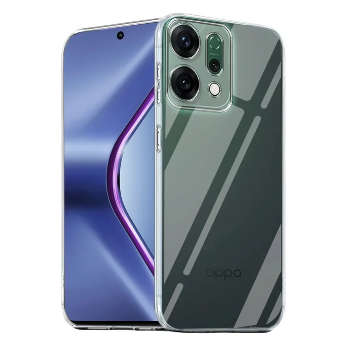 Oppo Reno 14 Kılıf Lüx Şeffaf Silikon - Şeffaf