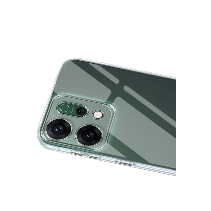 Oppo Reno 14 Kılıf Lüx Şeffaf Silikon - Şeffaf