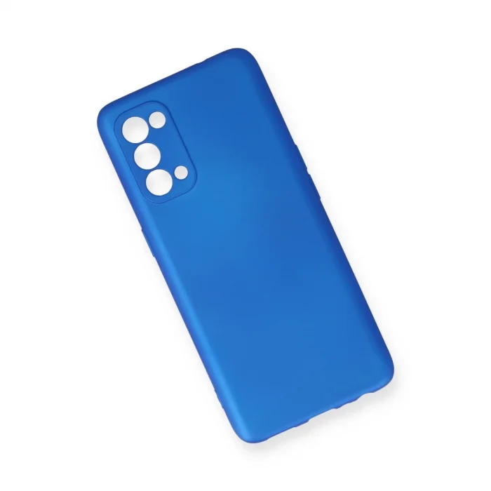 Oppo Reno 5 Kılıf First Silikon - Mavi