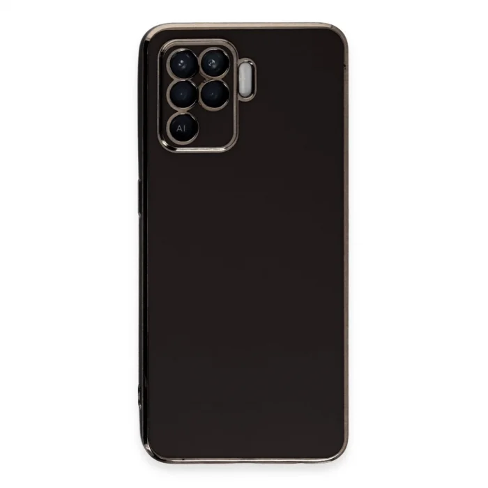 Oppo Reno 5 Lite Kılıf Volet Silikon - Siyah