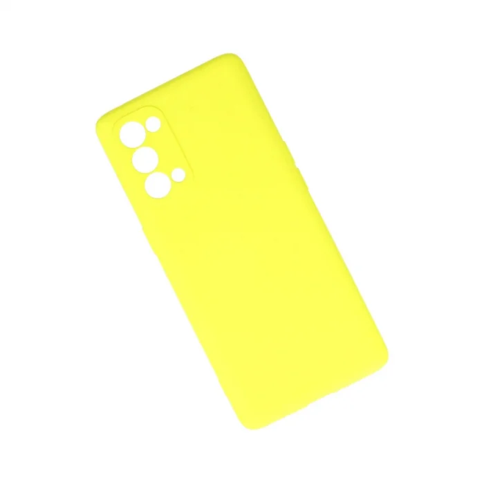 Oppo Reno 5 Pro Kılıf First Silikon - Sarı
