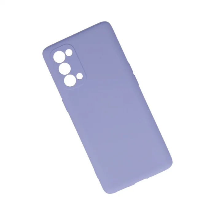 Oppo Reno 5 Pro Kılıf Nano İçi Kadife Silikon - Lila