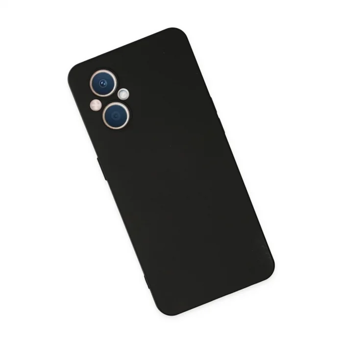 Oppo Reno 7 Lite Kılıf Nano İçi Kadife Silikon - Siyah