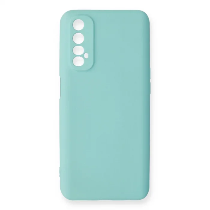 Realme 7 Kılıf Nano İçi Kadife Silikon - Turkuaz