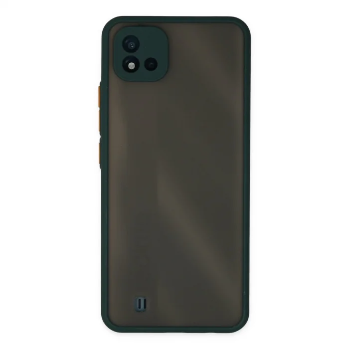 Realme C11 2021 Kılıf Montreal Silikon Kapak - Yeşil