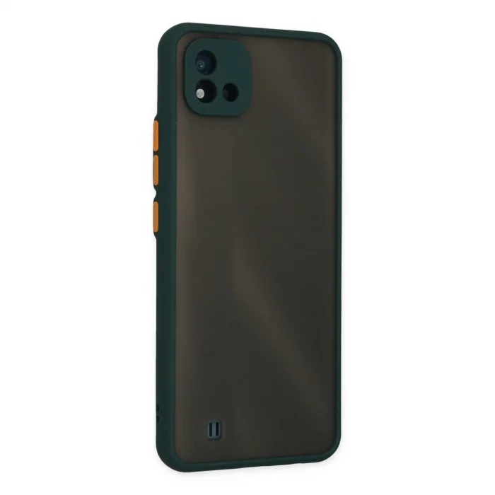 Realme C11 2021 Kılıf Montreal Silikon Kapak - Yeşil