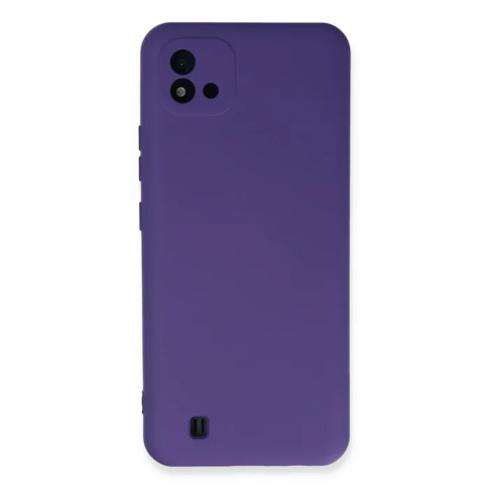 Realme C11 2021 Kılıf Nano İçi Kadife Silikon - Mor