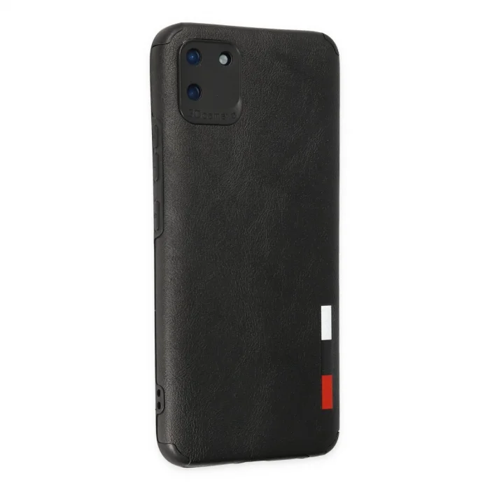 Realme C11 Kılıf Loop Deri Silikon - Siyah