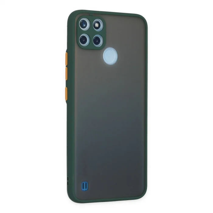Realme C21y Kılıf Montreal Silikon Kapak - Yeşil
