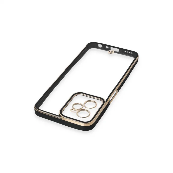 Realme C35 Kılıf Liva Lens Silikon - Siyah