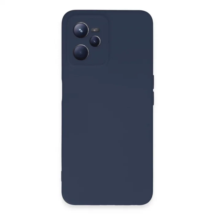 Realme C35 Kılıf Nano İçi Kadife Silikon - Lacivert