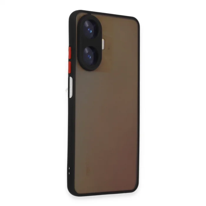 Realme C55 Kılıf Montreal Silikon Kapak - Siyah