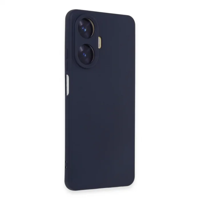 Realme C55 Kılıf Nano İçi Kadife Silikon - Mor