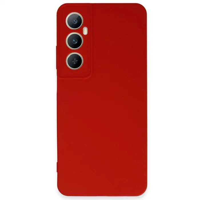 Realme C65 Kılıf First Silikon - Kırmızı