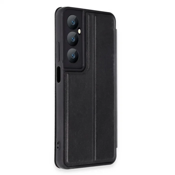 Realme C65 Kılıf Flip Cover - Siyah