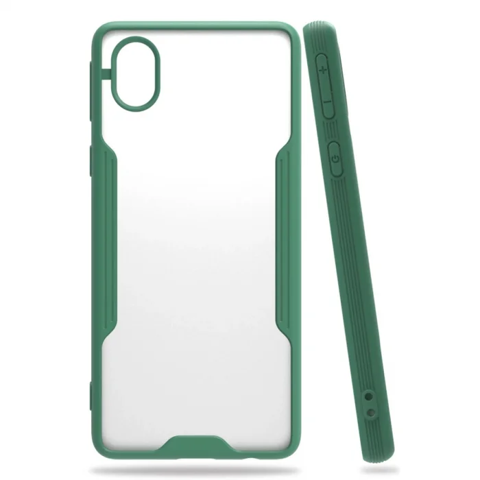Samsung Galaxy A01 Core Kılıf Platin Silikon - Yeşil