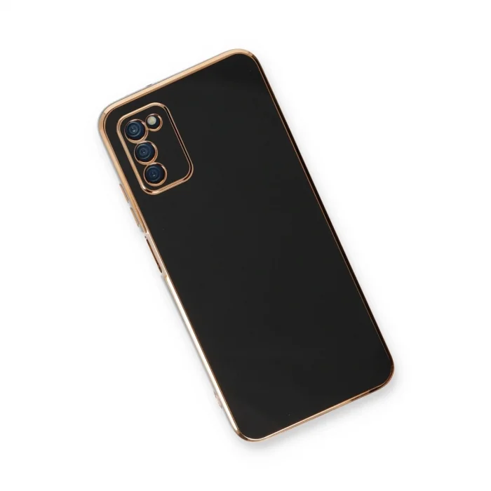 Samsung Galaxy A03s Kılıf Volet Silikon - Siyah