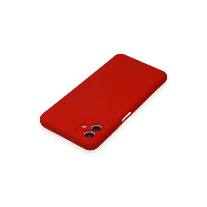 Samsung Galaxy A04 Kılıf Nano İçi Kadife Silikon - Kırmızı