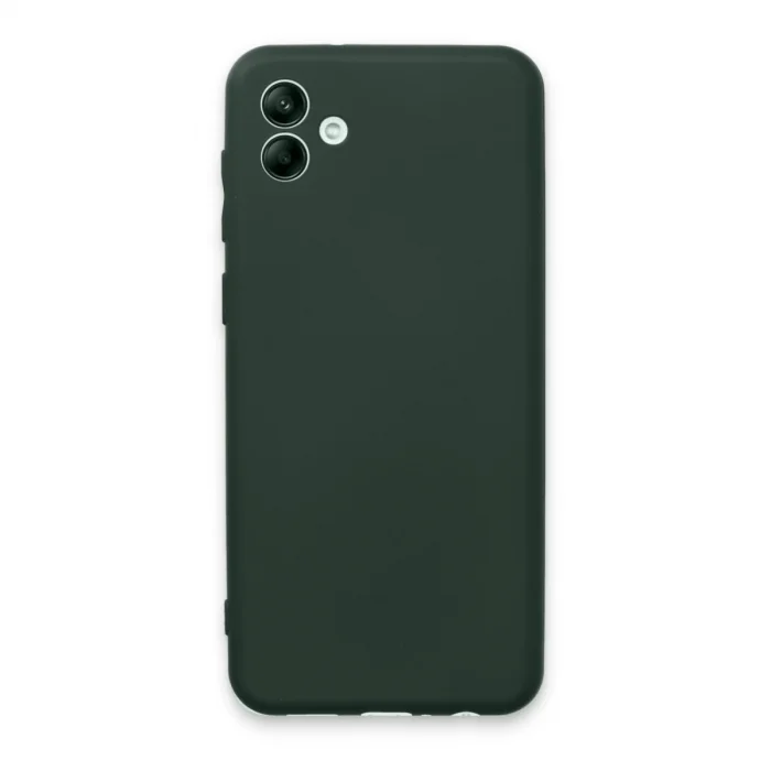 Samsung Galaxy A04e Kılıf First Silikon - Koyu Yeşil